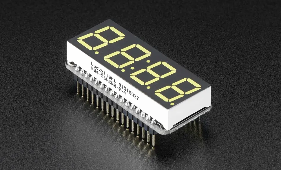 'Adafruit 0.56-inch 4-digit, 7-segment LED. Image copyright Adafruit'