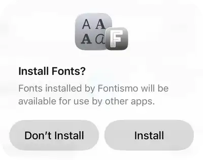 Confirm the installation for iOS